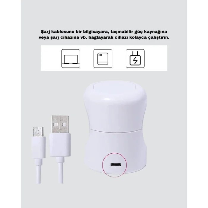  USB Bağlantılı Tırnak Kurutucu – Bilgisayar ve Powerbank ile Uyumlu