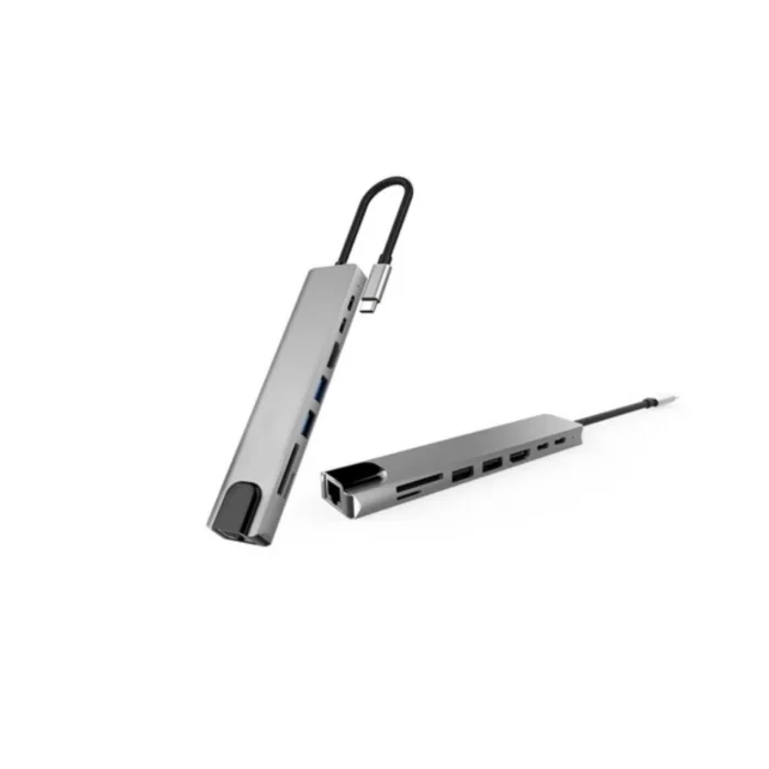 BUĞZ USB C Çoklu Port Adaptör HDMI USB Ethernet SD Kart Hub