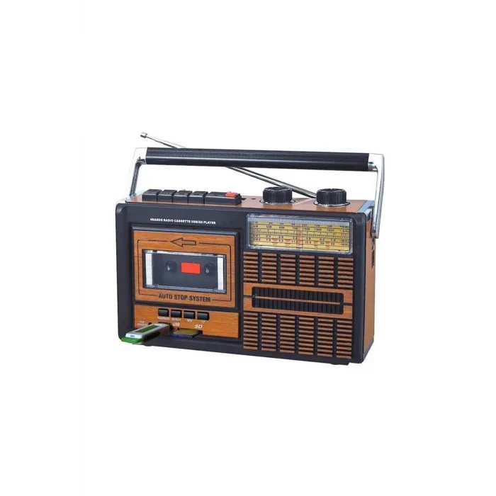 BUĞZ Usb fm radyo kaset çalar gri renk 2 yıl garantili nostaljik müzik kutusu - Elektronik