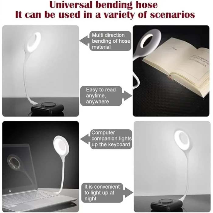 BUĞZ USB Girişli Sesli Komut Özellikli Akıllı LED Lamba Esnek Bükülebilir Masa ve Gece Lambası