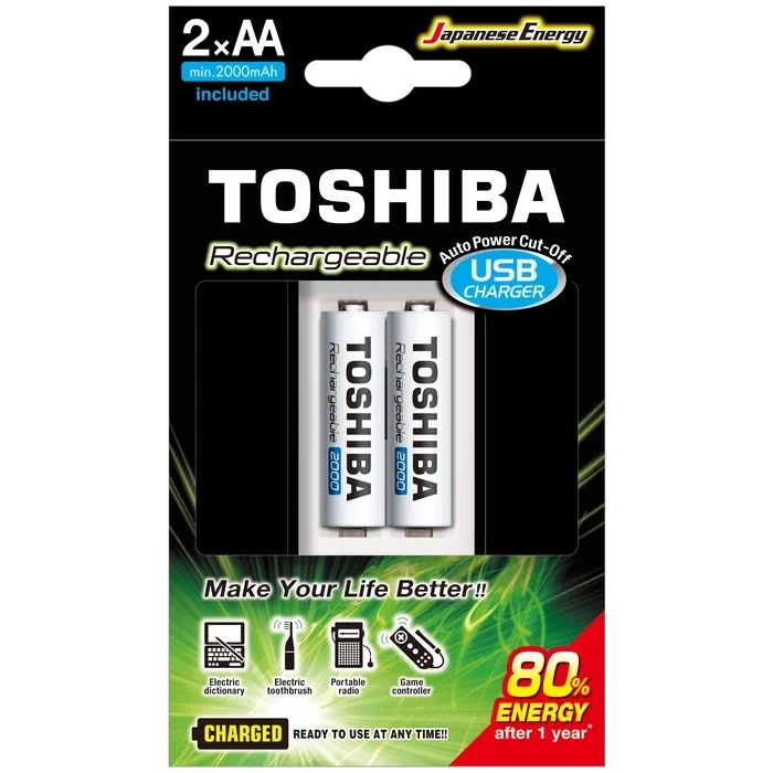 BUĞZ USB ŞARJ CİHAZI+2 AD.2000MAH KALEM PİL
