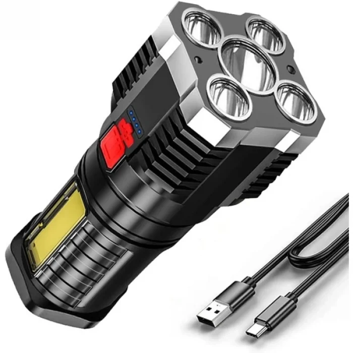 BUĞZ USB Şarjlı 4 Modlu El Feneri