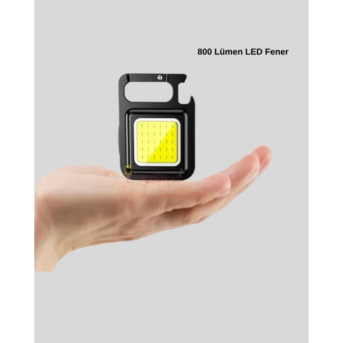 BUĞZ USB Şarjlı 800 Lümen LED Fener – Mini Boy, 3 Işık Modlu, Anahtarlık Tipi El Feneri