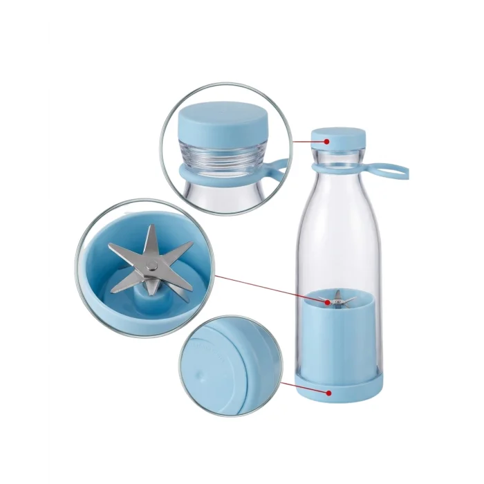 BUĞZ USB Şarjlı Mini Blender 380 ml Taşınabilir Smoothie Yapıcı Pratik Kullanım - BUĞZ