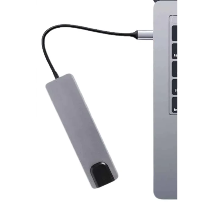 BUĞZ Usb Type-c Hub Dönüştürücü Çevirici Çoklayıcı Macbook Çevirici 8 Portlu