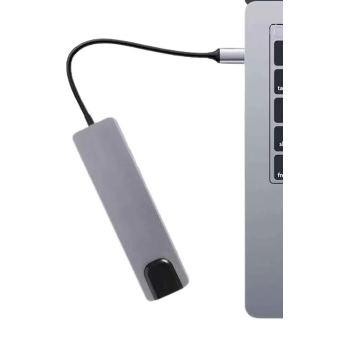  Usb Type-c Hub Dönüştürücü Çevirici Çoklayıcı Macbook Çevirici 8 Portlu