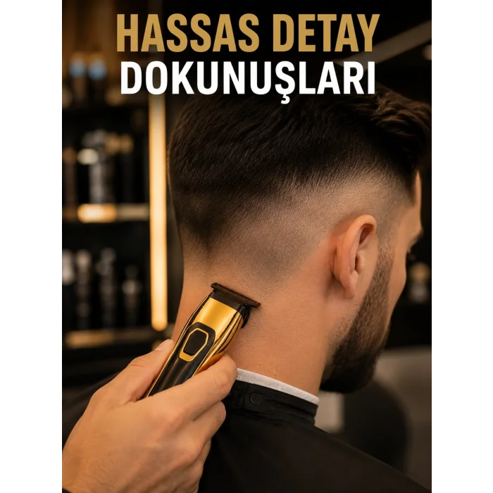 BUĞZ USB Type-C Şarjlı Çok Fonksiyonlu Saç ve Sakal Düzeltme Makinesi