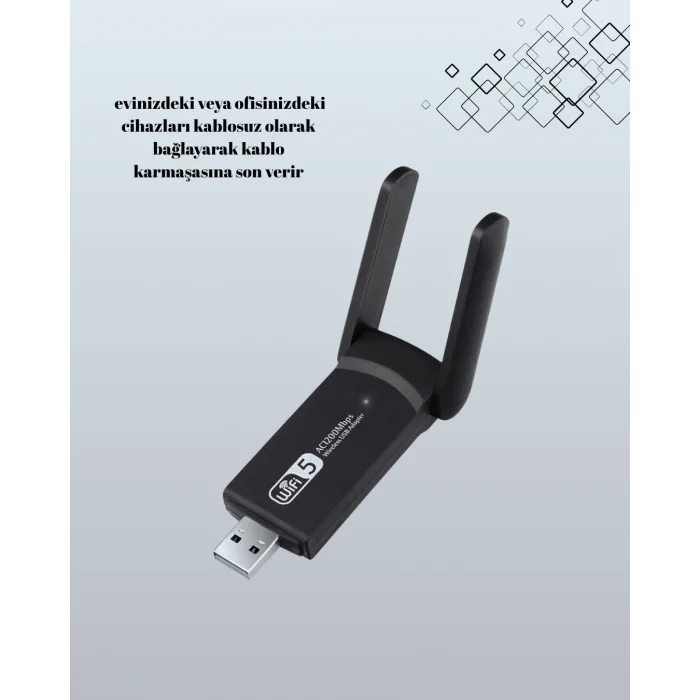  USB WiFi Adaptör – 1200 Mbps Hız