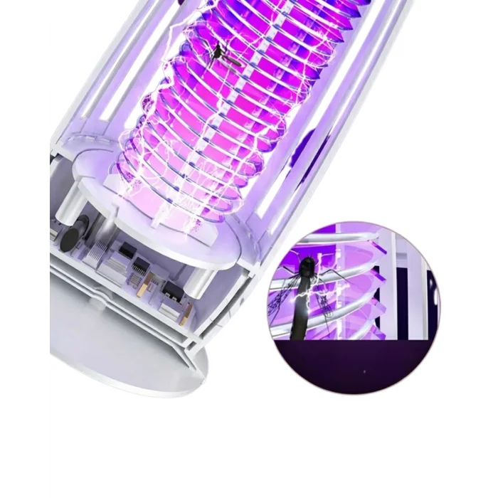 BUĞZ UV Işıklı Elektrikli Böcek Öldürücü Lamba Gece Lambalı Sessiz ve Güvenli Kullanım - BUĞZ