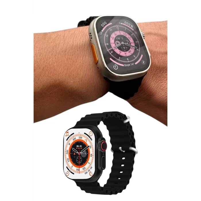  Uyku ve Sağlık Takibi Yapabilen GPS Uyumlu Plastik Kordonlu Akıllı Saat