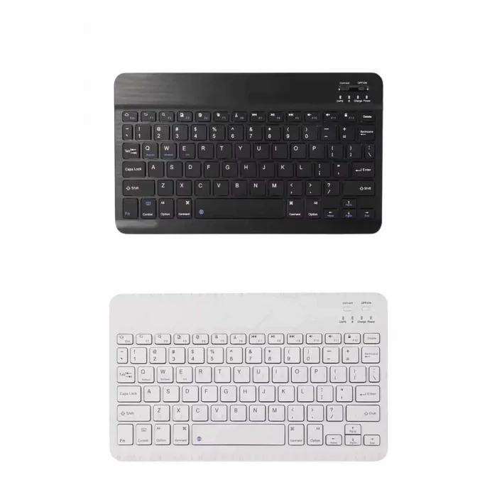  Uyumlu Kablosuz Bluetooth Şarj Edilebilir Mini Q Klavye