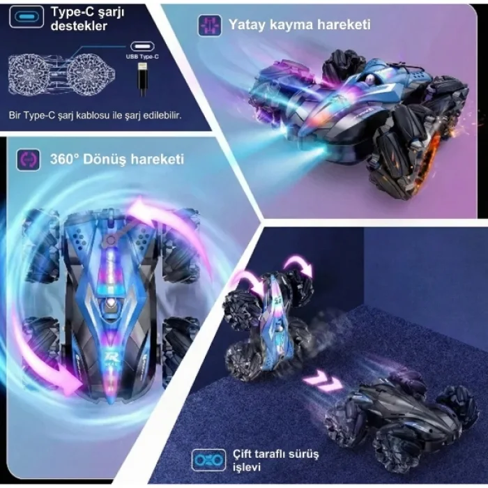 BUĞZ Uzaktan Kumandalı Akrobat Araba