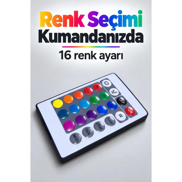 BUĞZ Uzaktan Kumandalı RGB LED Ampul - BUĞZ