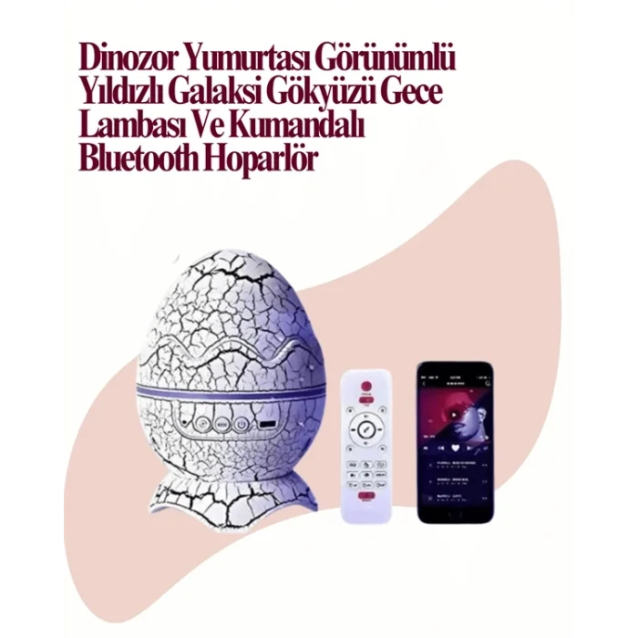BUĞZ Uzaktan Kumandalı, USB Girişli, Döner Projektör Lamba