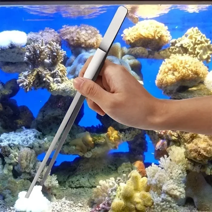 BUĞZ Uzun 30 cm Çelik Cımbız - Akvaryum Maşası