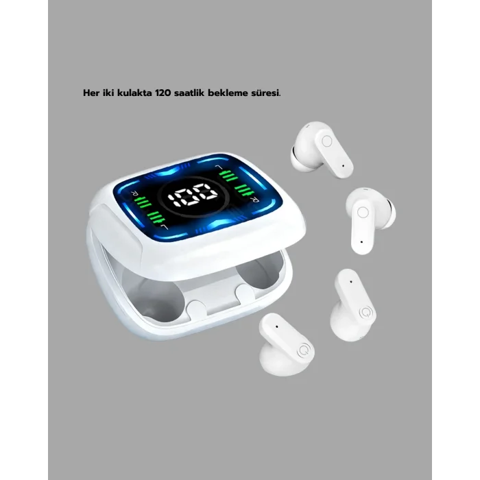 BUĞZ Uzun Bekleme Süreli Bluetooth Kulaklık Kablosuz Bağlantı - Lisinya
