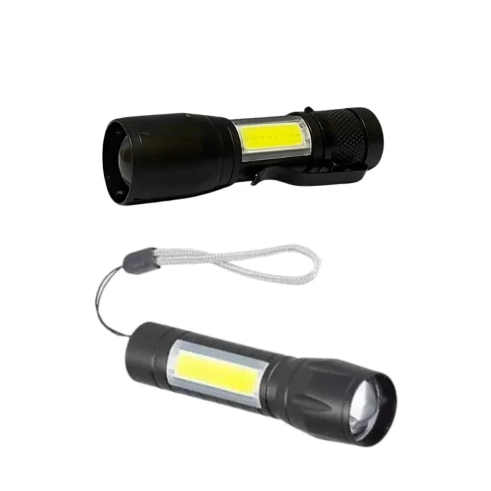  Uzun Menzilli Şarjlı El Feneri Uzun Ömürlü Led Işık Lamba