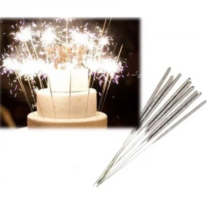 BUĞZ Uzun Tel Maytap Pasta Maytabı Kına Gecesi Bekarlığa Veda Maytap 40 Cm 5 Adet