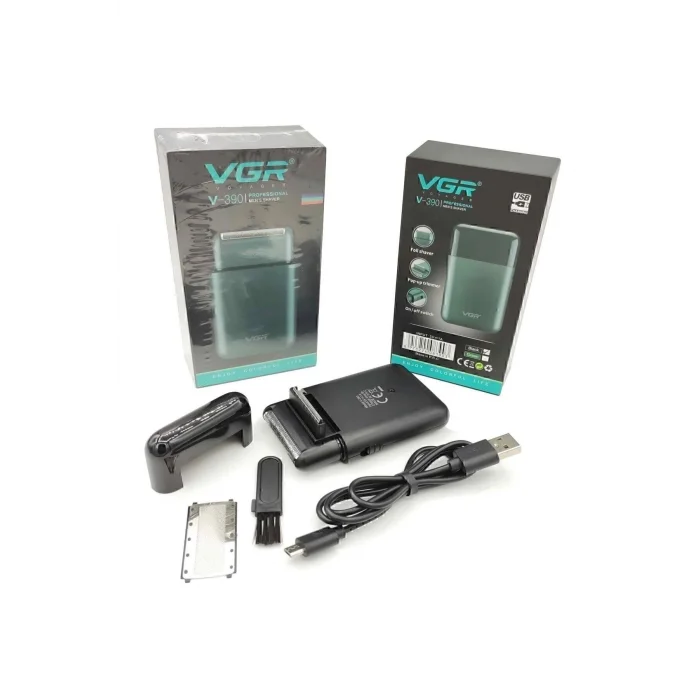 BUĞZ V-390 Sakal-Vücut Sıfır Sakal Yanak Şarjlı Islak ve Kuru Tıraş Makinesi