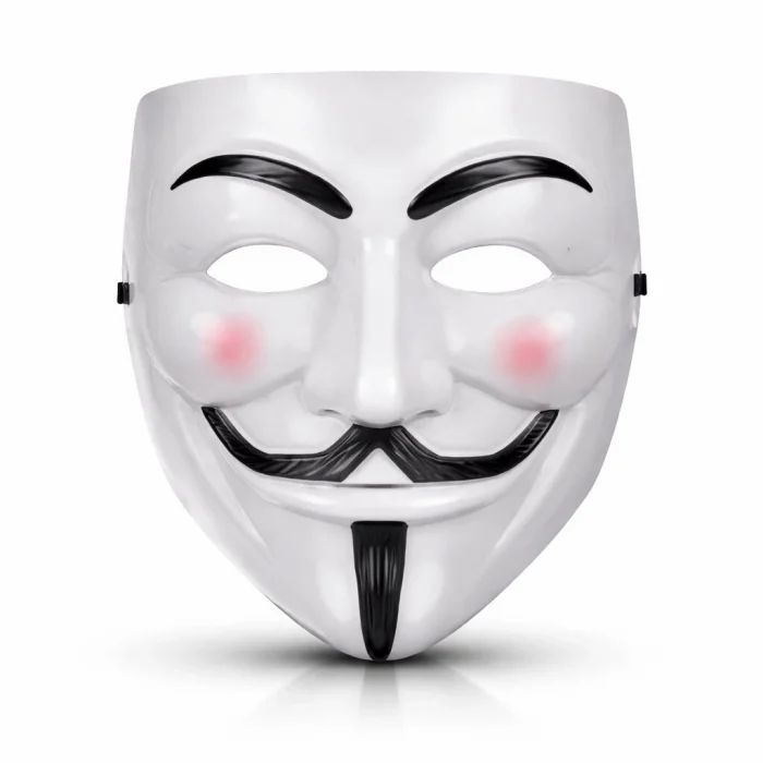 BUĞZ V Mask Premium Vendetta Beyaz Maske (Guy Fawkes Stil)