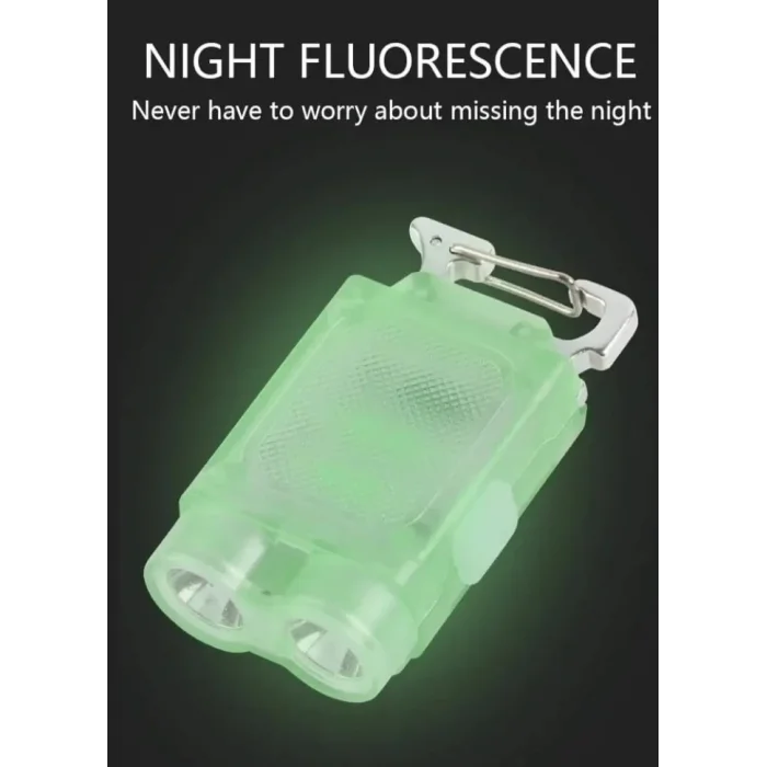 BUĞZ V15 Edc El Feneri 1200lm Anahtarlık Işık Tip-c Şarj Edilebilir Taşınabilir Mini Torch Mıknatıs Klips Ile Kamp Cep Fener