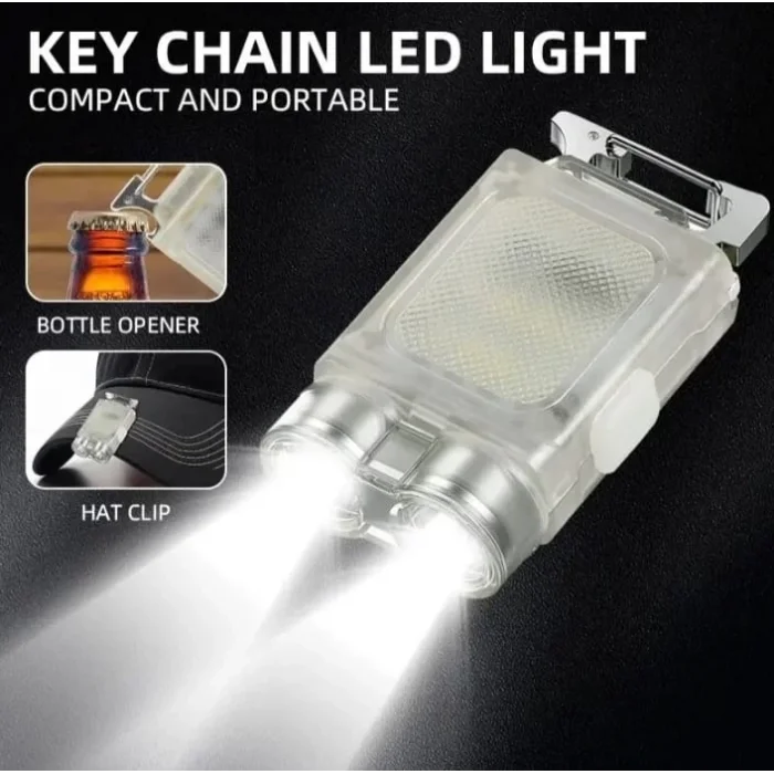 BUĞZ V15 Edc El Feneri 1200lm Anahtarlık Işık Tip-c Şarj Edilebilir Taşınabilir Mini Torch Mıknatıs Klips Ile Kamp Cep Fener