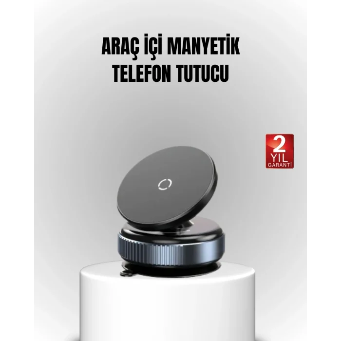 BUĞZ Vakum Adsorpsiyonlu Manyetik Telefon Tutucu Güçlü N52 360° Evrensel Uyumluluk