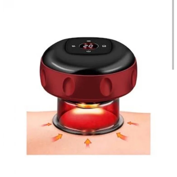 BUĞZ Vakumlu Hacamat Kupası, Şarjlı Kupa Çekme Hacamat Led Işıklı Masaj Ve Selülit Kupası