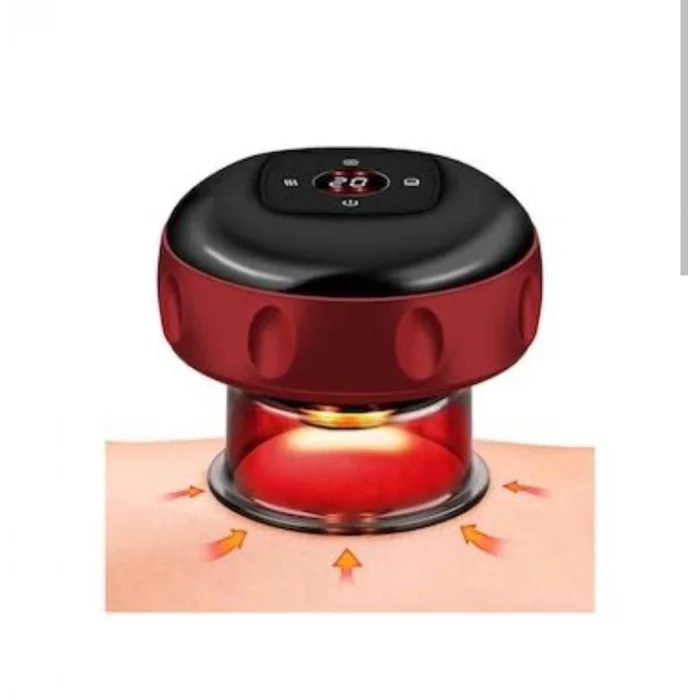 BUĞZ Vakumlu Hacamat Kupası, Şarjlı Kupa Çekme Hacamat Led Işıklı Masaj Ve Selülit Kupası - Lisinya