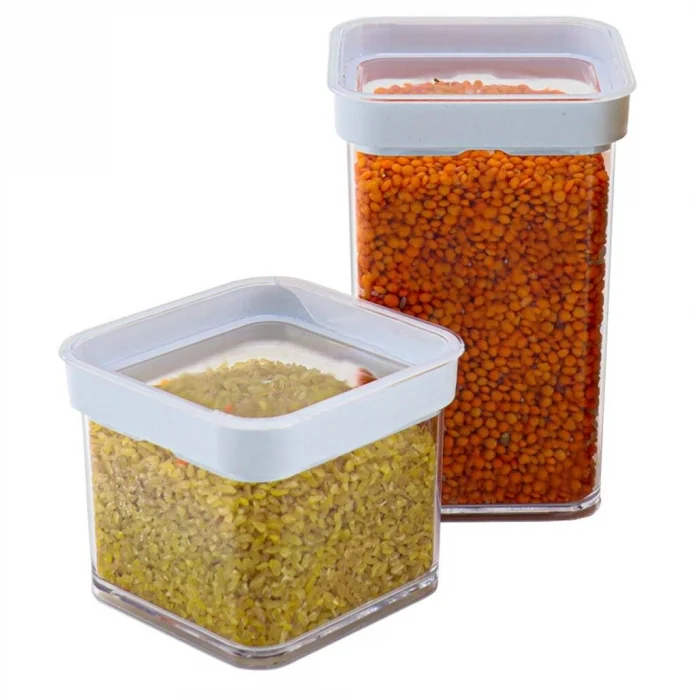 BUĞZ Vakumlu Kare Saklama Kabı - 1 litre