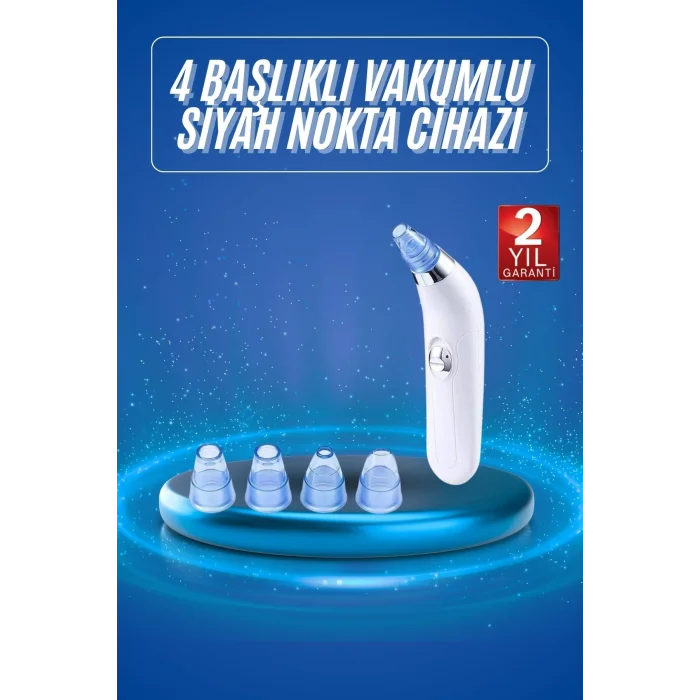 BUĞZ Vakumlu Siyah Nokta Ve Yüz Temizleme Cihazı 4 Başlıklı