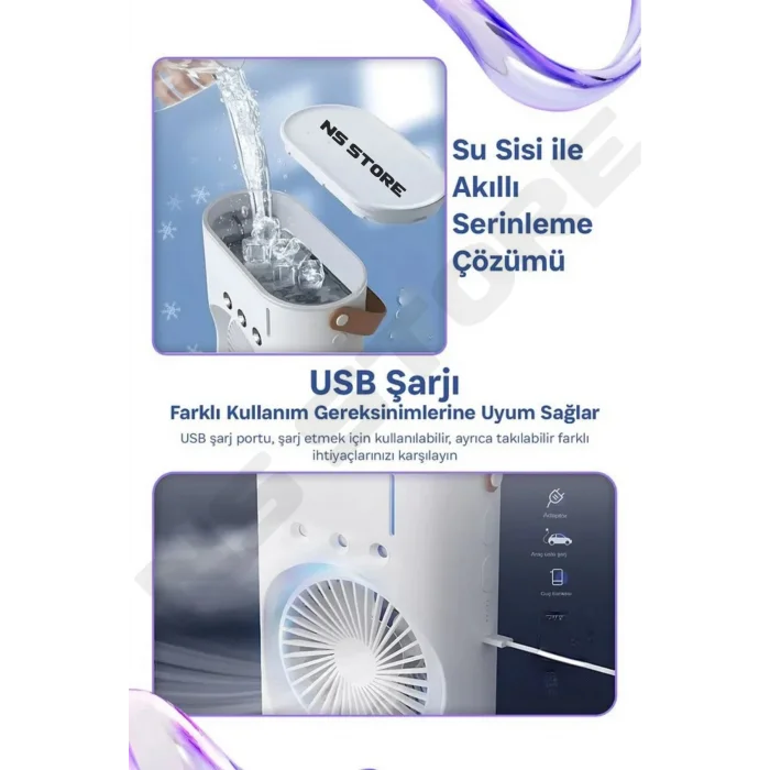 BUĞZ Vantilatör - Renk: Beyaz, Özellik: Su Buharlı, Tip: Masaüstü | Teknik Özellikleri ve Kullanım