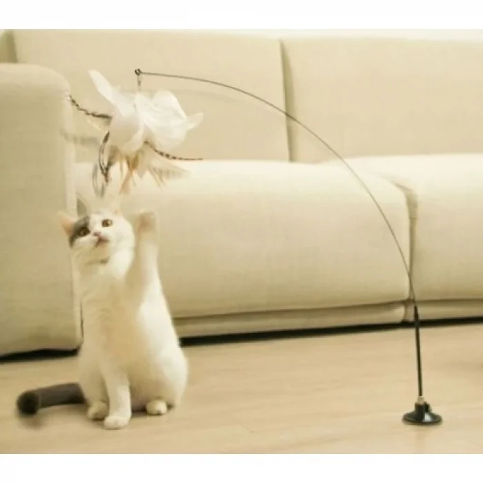  Vantuzlu Tüylü Zilli Kedi Oyun Oltası