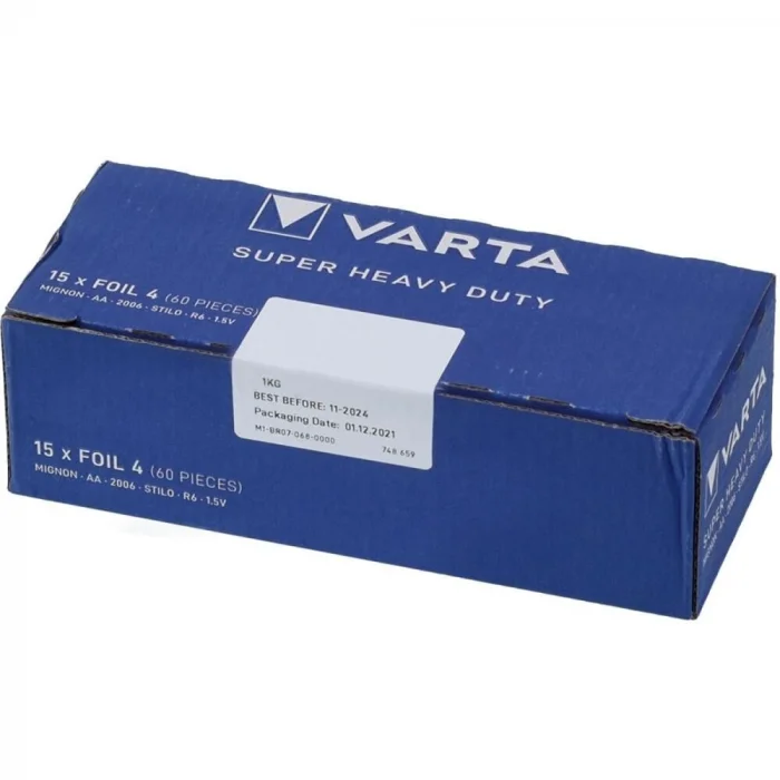 BUĞZ VARTA  AA ÇİNKO KARBON SUPER LİFE  (60LI PAKET)