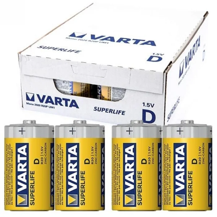 BUĞZ Varta Superlife Çinko Büyük D Boy Pil 24lü Paket