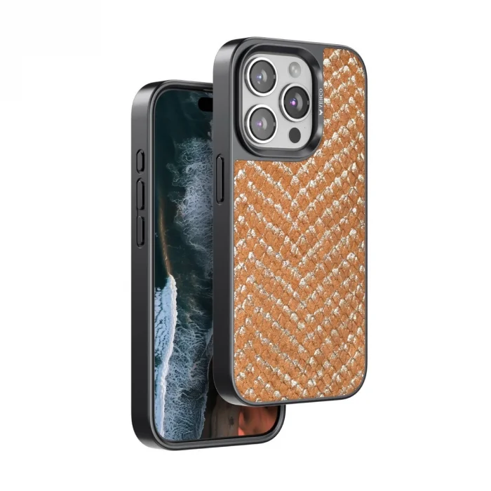 BUĞZ Venco İphone 14 Pro Max Viper Kapak - Kahverengi