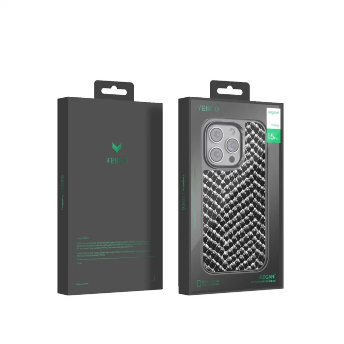 BUĞZ Venco İphone 15 Pro Max Viper Kapak - Titan Gri