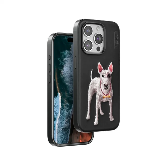 BUĞZ Venco İphone 15 Pro Perma Desenli Kapak - Siyah