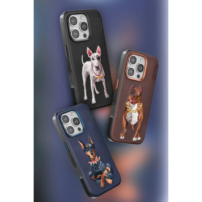 BUĞZ Venco İphone 16 Perma Desenli Kapak - Koyu Kahve