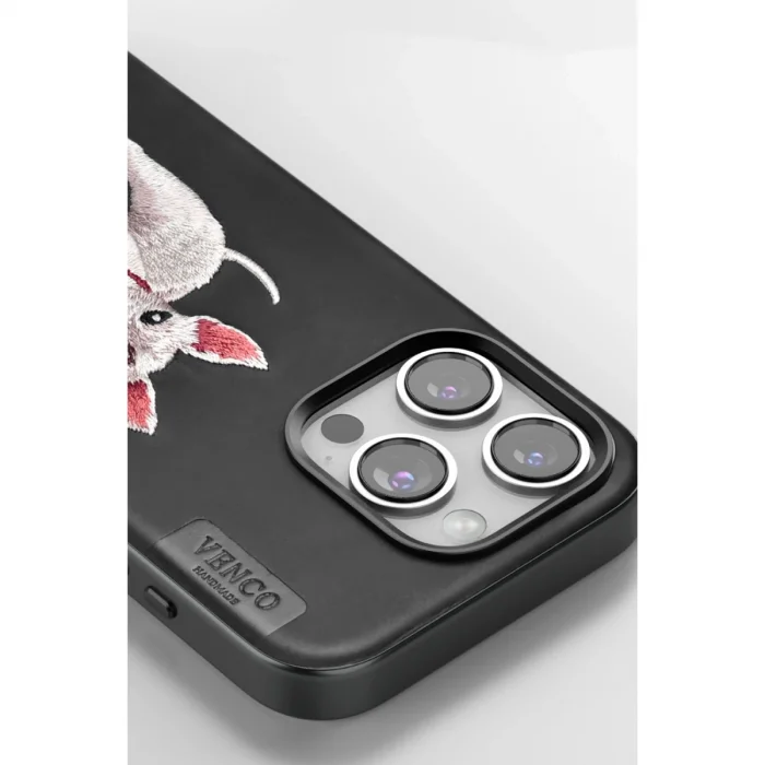 BUĞZ Venco  İphone 16 Pro Max Perma Desenli Kapak - Siyah