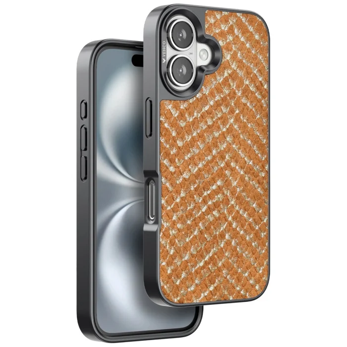 BUĞZ Venco  İphone 16 Viper Kapak - Kahverengi