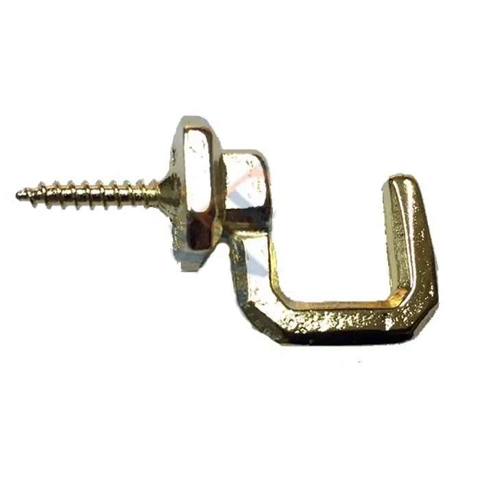 BUĞZ Vidalı Kanca, Askı Büyük - 15x23mm, Sarı - 100 Adet