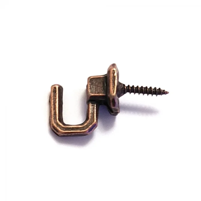 BUĞZ Vidalı Kanca, Askı Küçük - 15x23mm, Eskitme - 1 Adet