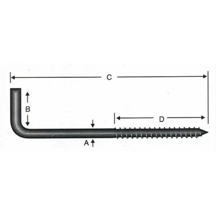 BUĞZ Vidalı Korniş Çivi No:7 - 4x70 - 100 Adet