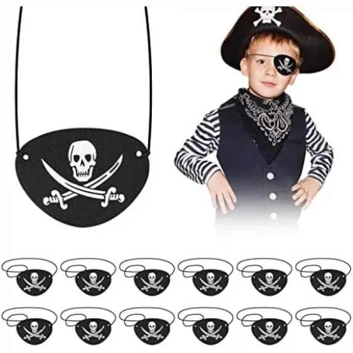  Vinleks Deri Korsan Göz Bandı Lastikli