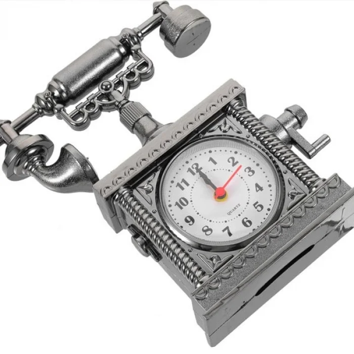  Vintage Telefon Tasarımlı Masa Saati