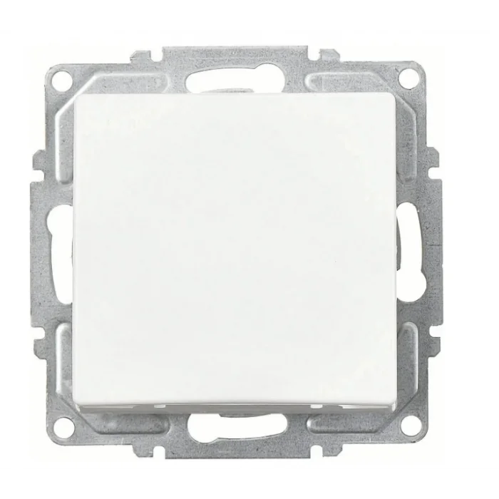  Visage Beyaz Tekli Anahtar Çerçevesiz - Priz ve Anahtar İçin Uyumlu Çerçeve