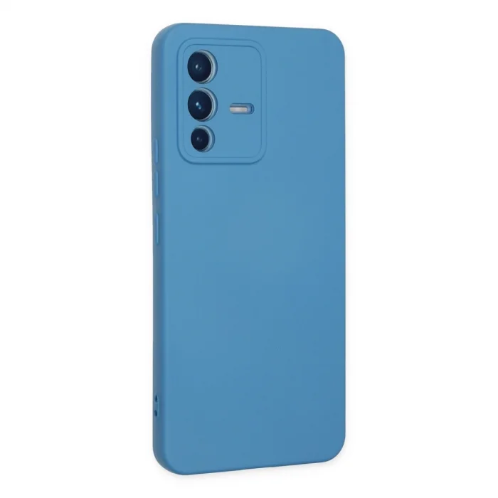 BUĞZ Vivo V23 5g Kılıf Nano İçi Kadife Silikon - Mavi