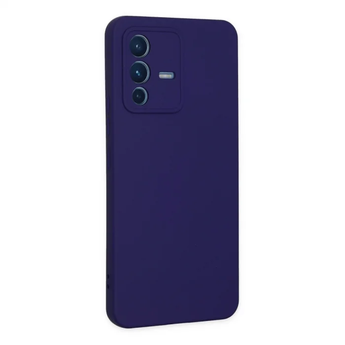 BUĞZ Vivo V23 5g Kılıf Nano İçi Kadife Silikon - Mor