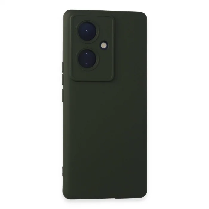 BUĞZ Vivo V29 Lite Kılıf Nano İçi Kadife Silikon - Koyu Yeşil